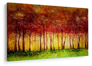 Kép - Lombhullató erdő festménye (90x60 cm)