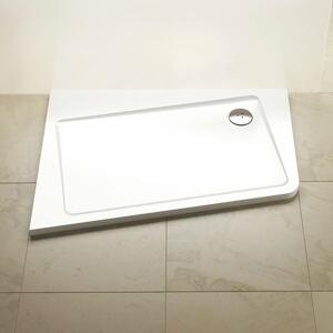 Zuhanytálca négyszögletes Ravak 120x90 cm öntött márvány fehér XA25G70101P