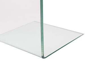 Modern Üveg Kisasztal 40 x 40 x 61 cm LOURDES