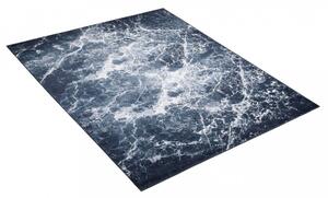 TOSCANA Modern sötét színű szőnyeg absztrakt mintával Szélesség: 80 cm | Hossz: 200 cm