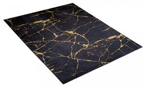 TOSCANA Modern sötét színű szőnyeg márványmintával Szélesség: 80 cm | Hossz: 200 cm