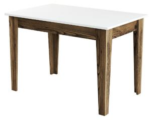 Hanah Home Kitchen Table Walnut White Kiev 505 - Walnut, White