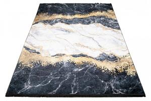 TOSCANA Modern sötétszürke szőnyeg absztrakt mintával Szélesség: 80 cm | Hossz: 150 cm