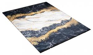 TOSCANA Modern sötétszürke szőnyeg absztrakt mintával Szélesség: 80 cm | Hossz: 150 cm