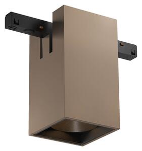 XTEN négyzetes mennyezeti LED lámpa, ezüst-kávé, 10 W, 5,5 cm, 2700 K