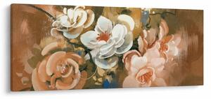 Kép - Festett csokor virág (120x50 cm)