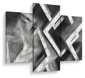 Absztrakt kép kocka (90x60 cm)