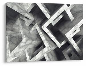 Absztrakt kép kocka (70x50 cm)