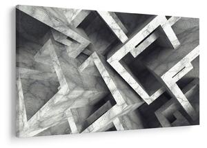 Absztrakt kép kocka (90x60 cm)