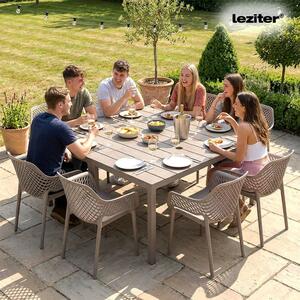 Leziter Luno 8+1 kerti bútor garnitúra szett cappuccino