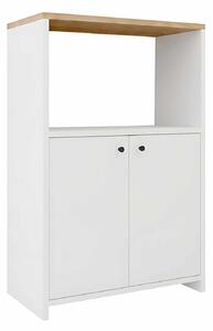 Hanah Home Többfunkciós szekrény Natúr Fehér Vrn1-Sw