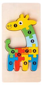 3D-s Montessori fa puzzle játék