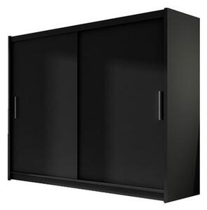 BEGA I (fekete) tolóajtós szekrény