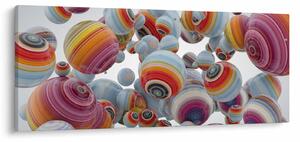 Festett gömbök képe (120x50 cm)