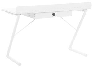 Fehér És Világos Fa Színű Fiókos Íróasztal 120 x 60 cm FOCUS
