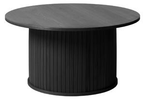 Fekete kerek dohányzóasztal ø 90 cm Nola – Unique Furniture