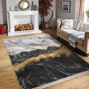 Fekete-fehér mosható szőnyeg 160x230 cm – Mila Home