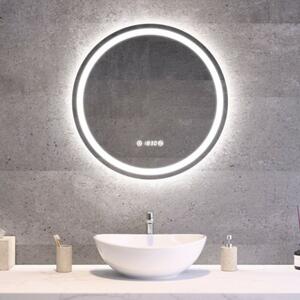 Ø60cm kerek LED tükör Welland Type20R | Páramentesítő - Óra - Fényerő + színhőfok állítás