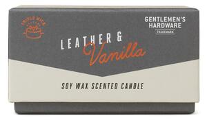 Illatos szójaviasz gyertya égési idő 40 ó Leather & Vanilla – Gentlemen's Hardware