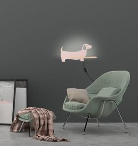 Rózsaszín gyerek lámpa Dog – Candellux Lighting