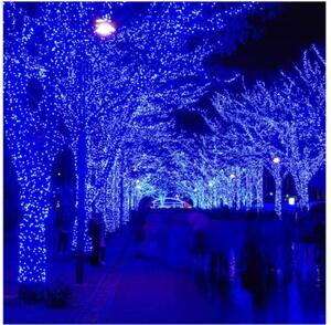Karácsonyi égősor 18m 300 LED Kék