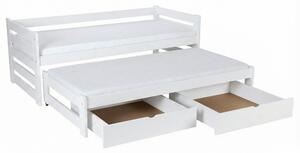Wilsondo VERONIKA 7 gyerekágy 90x200 vendégággyal - fehér