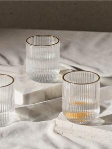 Sinsay - Bordázott pohárkészlet arany szegéllyel 4 pack - clear
