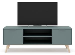 Zöldesszürke TV-állvány 140x53 cm Pisco – Marckeric