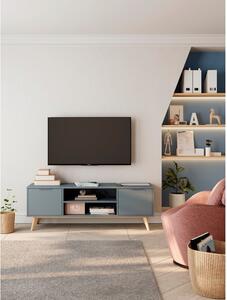Zöldesszürke TV-állvány 140x53 cm Pisco – Marckeric