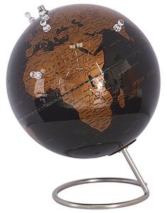 Mágnesezhető fekete és rézszínű földgömb 29 cm CARTIER