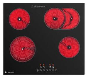 AMZCHEF CE-T-72CB4xyP200-LBHA 4 égőfejű kerámia főzőlap