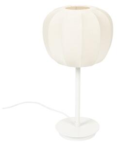 Fehér asztali lámpa textil búrával (magasság 42 cm) – White Label