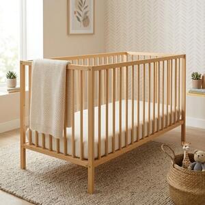 PETITE&MARS Fa kiságy Nela Beech Wood 120x60 cm