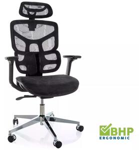 EQ-1 ergonomikus forgószék hálós fekete 4D kartámasszal