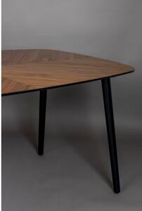 Étkezőasztal diófa dekoros asztallappal 90x165 cm Clover – Dutchbone