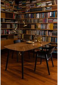 Étkezőasztal diófa dekoros asztallappal 90x165 cm Clover – Dutchbone