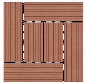 WPC csempe LEGI STYLE 30 x 30 cm, csokoládé