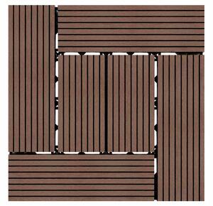 WPC csempe LEGI STYLE 30 x 30 cm, kávé