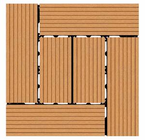 WPC csempe LEGI STYLE 30 x 30 cm, teak