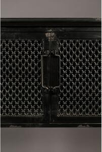 Fekete fém bortartó szekrény 60x81 cm Denver – Dutchbone