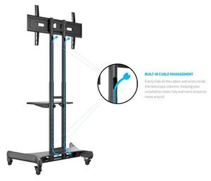 Multibrackets gurulós padlóállvány, m public floorstand basic 150 incl shelf&camera holder (32-60", max.vesa:600x400 mm) 7350073732319