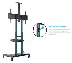 Multibrackets gurulós padlóállvány (polc és kamera állvánny), 55-80" 7350073734627