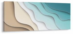 Absztrakt kép a tenger partján (120x50 cm)