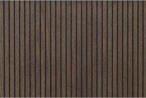 Sötétbarna alacsony komód tölgyfa dekorral 176x76 cm Bali – Tenzo