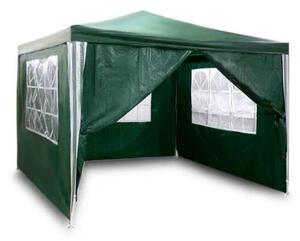 Plonos kerti Pavilon 4 oldalfallal 3x3m - Zöld