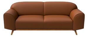 Konyakbarna bőr kanapé 193 cm Nesbo – MESONICA
