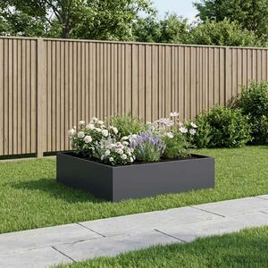 VidaXL Kerti cserép Antracitszürke 100 x 100 x 30 cm