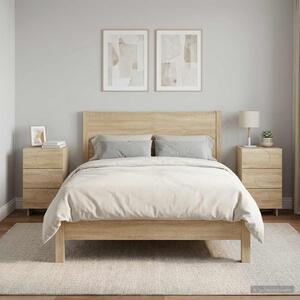 VidaXL Éjjeliszekrény 2 pcs Sonoma Tölgy 33,5 x 34,5 x 60 cm