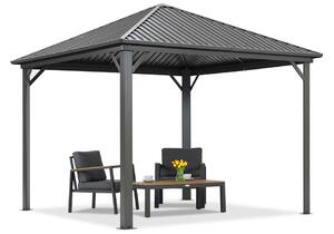 Fém pavilon Szardínia 3x3 Garden Point antracit