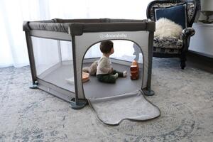 DREAMBABY Játszókerítés Explore hatszögletű átmérő (átlósan) 140cm x (oldal) 70cm Taupe